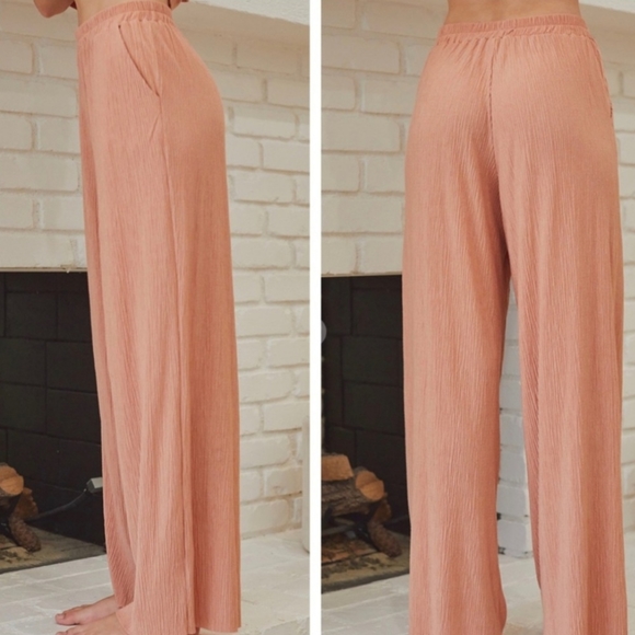 #265 🛑M BOHO CHIC 2 PIECE SET WIDE LEG PANTS & TUNIC TOP - Picture 3 of 12